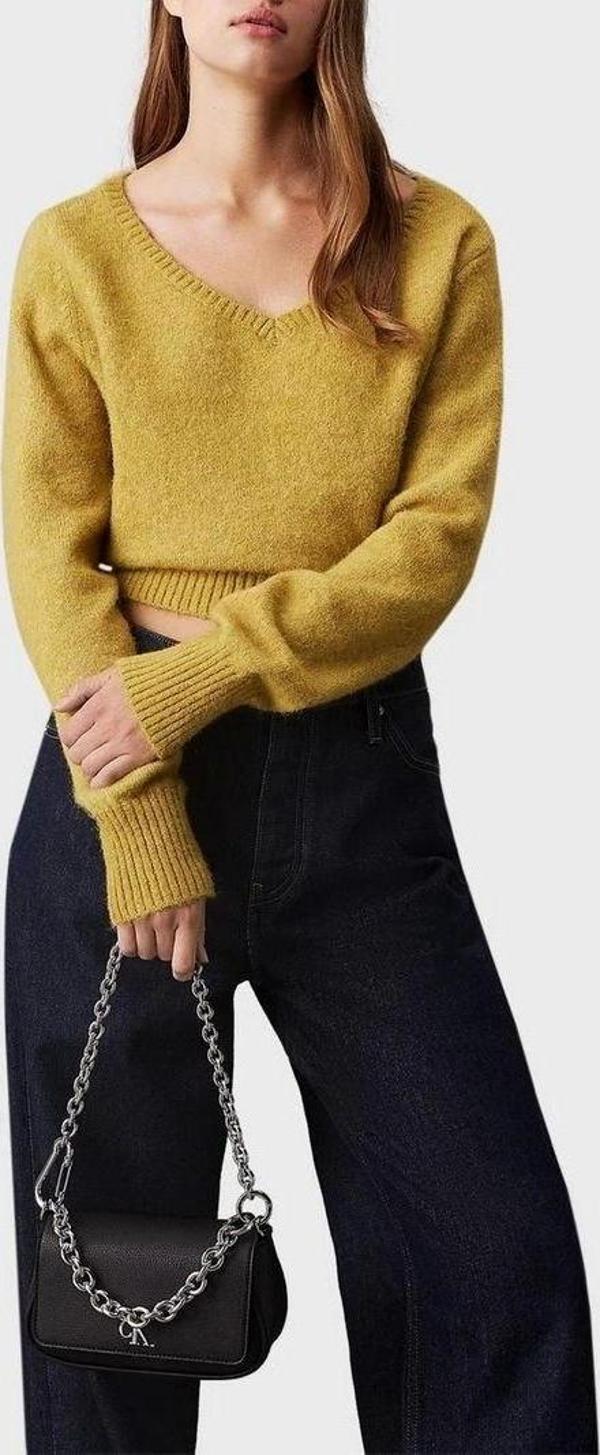 Calvin Klein Kadın Deri Siyah Omuz Çantası - Image 1
