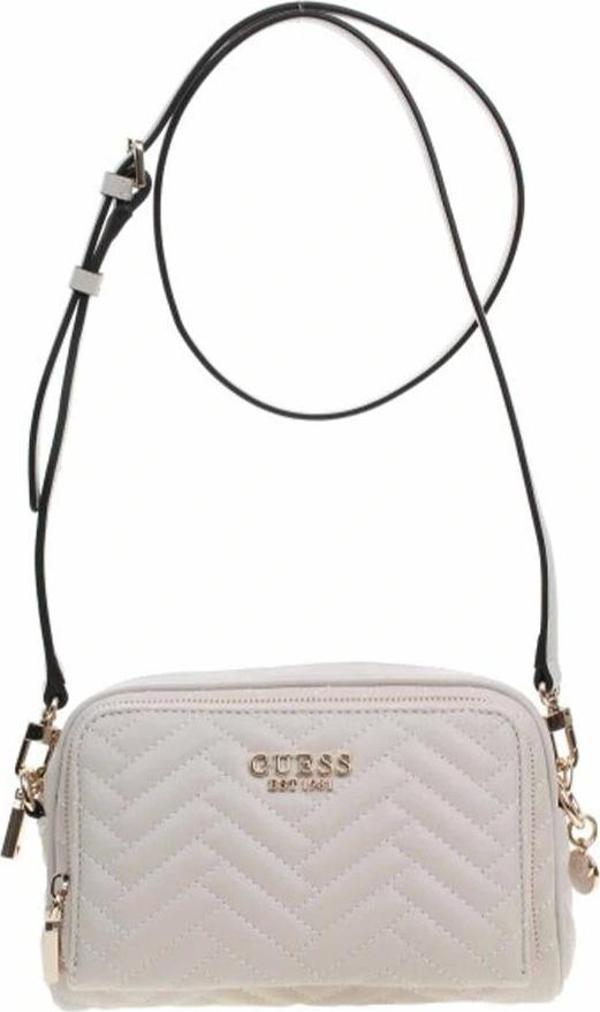Guess Kadın Krem Anning Kapitoneli Mini Çapraz Çanta - Image 1
