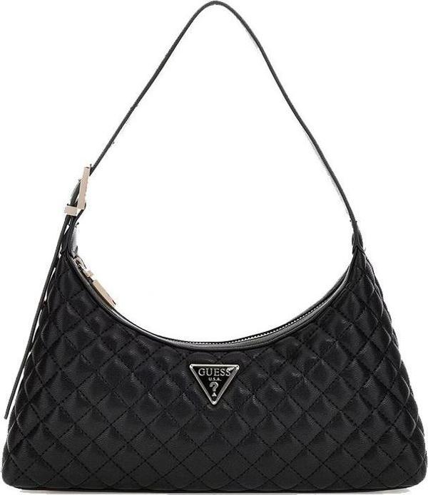 Guess Kadın Siyah Eco Rianee Kapitoneli Omuz Çantası - Image 1