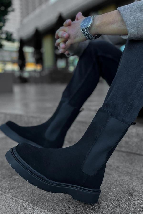 CH223 SRT Alaska Süet Erkek Bot SIYAH - Image 1