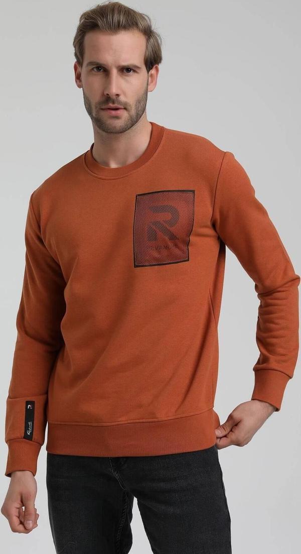 New World Polo Bisiklet Yaka Kiremit Slim Fit Sweatshirt 22FWM60119 - Image 1