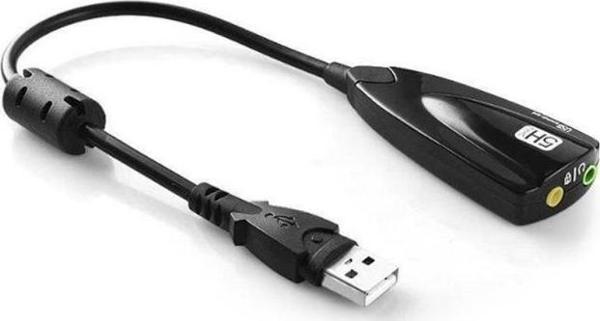 Midex K1 7.1 Mini Usb 3.5 Girişli Ses Kartı (SİYAH) - Image 1
