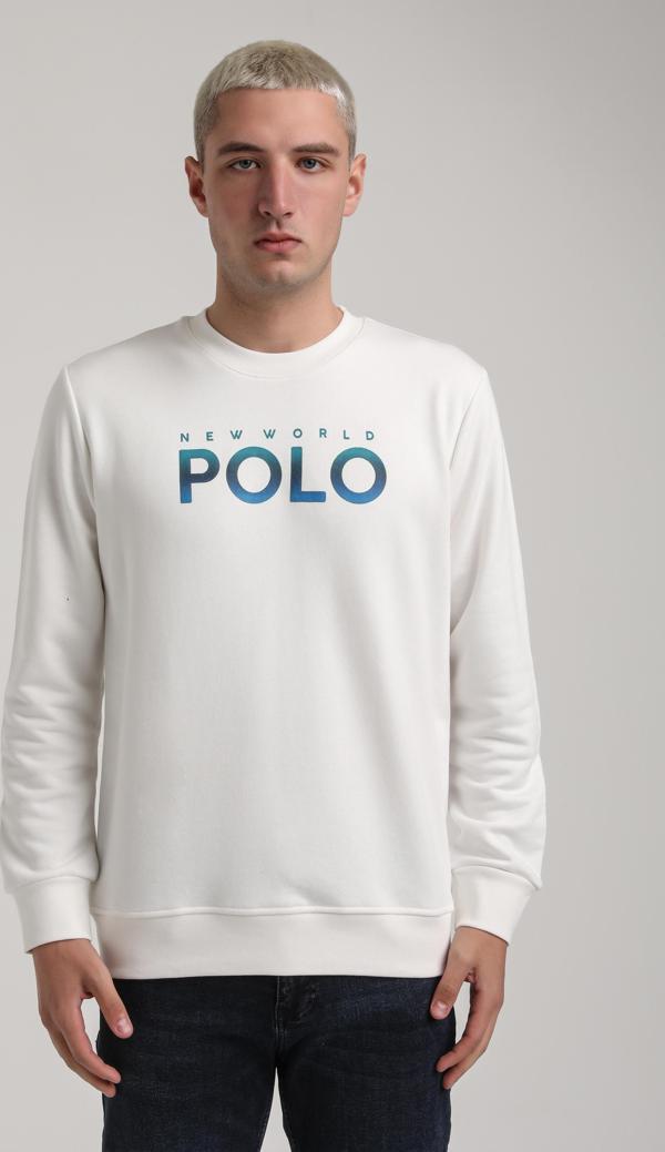 Bisiklet Yaka Ekru Slim Fit Sweatshirt 24FWM60186 - Image 1