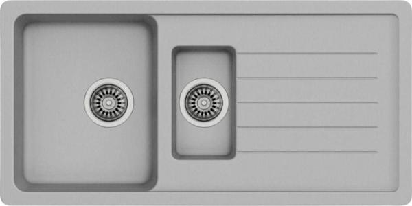 Evier Granit Evye Base Xl Series Grey - Gri (1.5 Göz) - Image 1