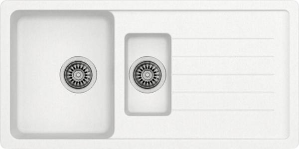 Evier Granit Evye Base Xl Series White - Beyaz (1.5 Göz) - Image 1