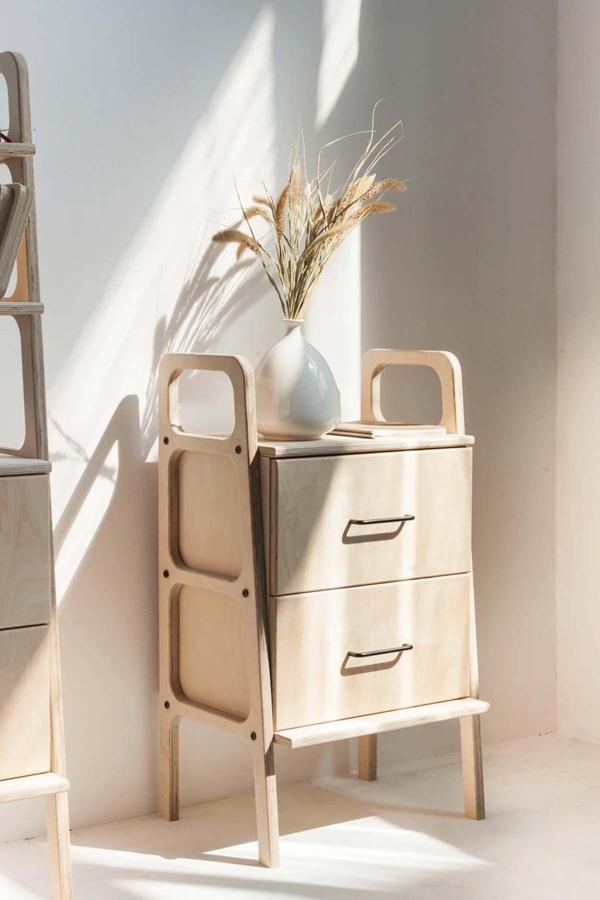 Woodesk Sabina Masif Ahşap, Dolap Ve Konsol, 90X50, Natural Renk Cpt4652-50 - Image 1