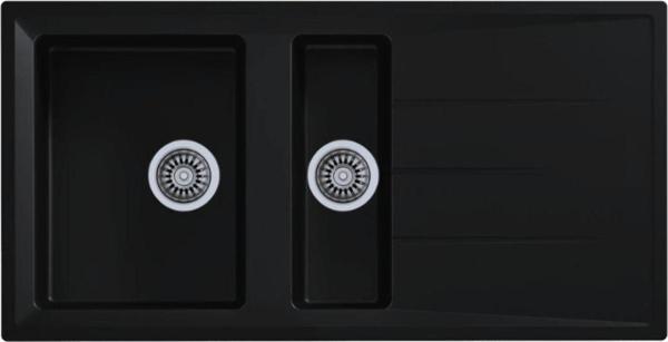 Evier Granit Evye Luna Xl Series Black - Siyah (1.5 Göz) - Image 1