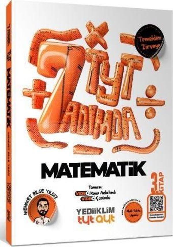 Yedi Adımda Temelden Zirveye TYT Matematik Tamamı Video Konu Anlatımlı ve Tamamı Video Çözümlü Soru Bankası 3. Kitap - Yediiklim Yayınları - Image 1