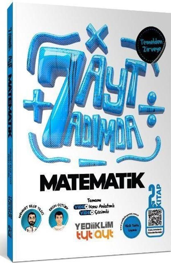 AYT Yedi Adımda Temelden Zirveye Matematik Tamamı Video Konu Anlatımlı ve Tamamı Video Çözümlü Soru Bankası 2. Kitap - Yediiklim Yayınları - Image 1