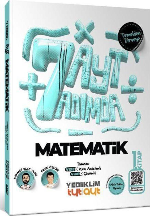 AYT Yedi Adımda Temelden Zirveye Matematik Tamamı Video Konu Anlatımlı ve Tamamı Video Çözümlü Soru Bankası 1. Kitap - Yediiklim Yayınları - Image 1