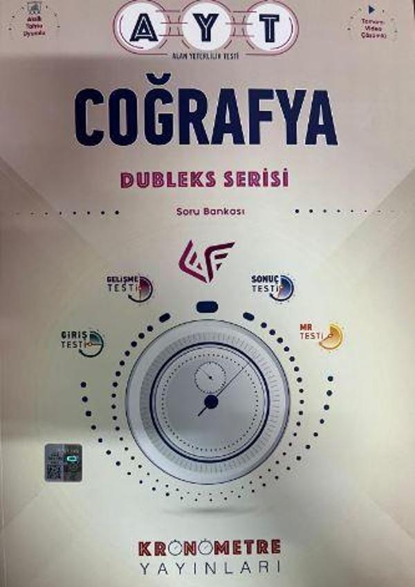 AYT Coğrafya Dubleks Serisi Soru Bankası - Kronometre Yayınları - Image 1