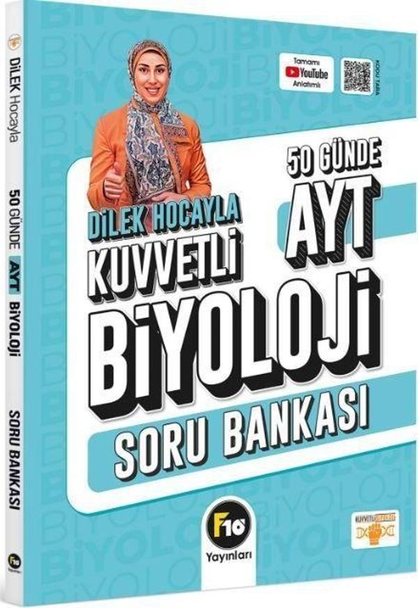 Dilek Hocayla 50 Günde AYT Biyoloji Soru Bankası - F10 Yayınları - Image 1