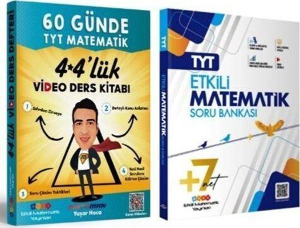 TYT Matematik Soru Bankası ve 60 Günde TYT Matematik Video Ders Kitabı - Etkili Matematik Yayınları - Image 1