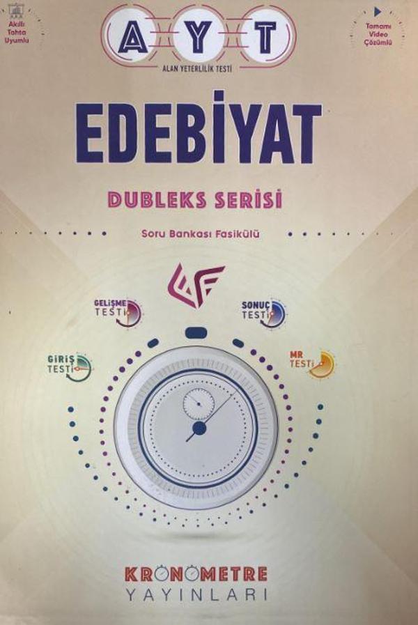 AYT Edebiyat Dubleks Serisi Soru Bankası - Kronometre Yayınları - Image 1