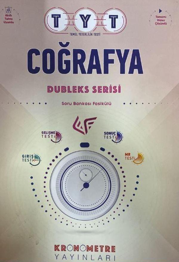 TYT Coğrafya Dubleks Serisi Soru Bankası - Kronometre Yayınları - Image 1