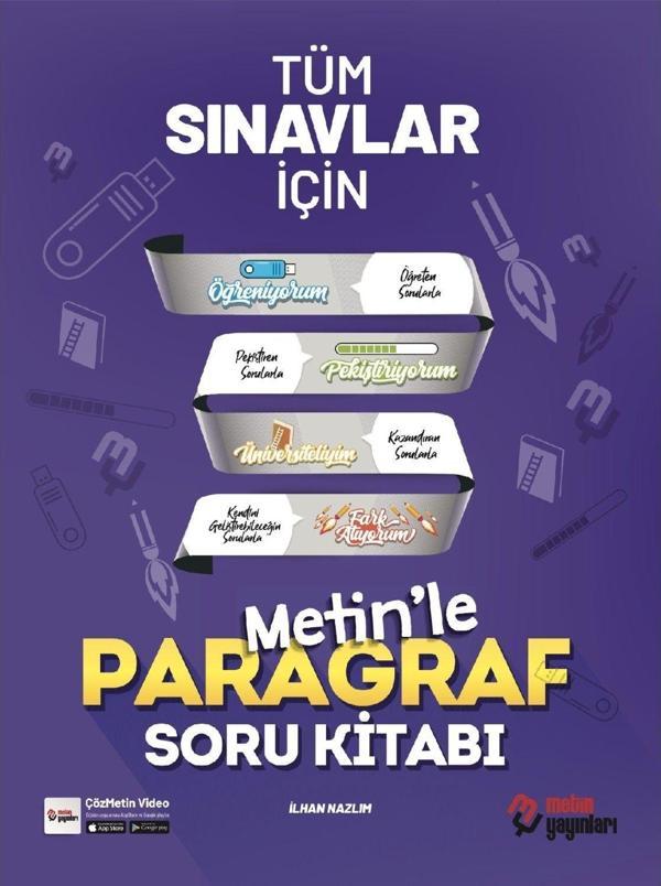 TYT AYT Tüm Sınavlar İçin Paragraf Soru Bankası - Metin Yayınları - Image 1
