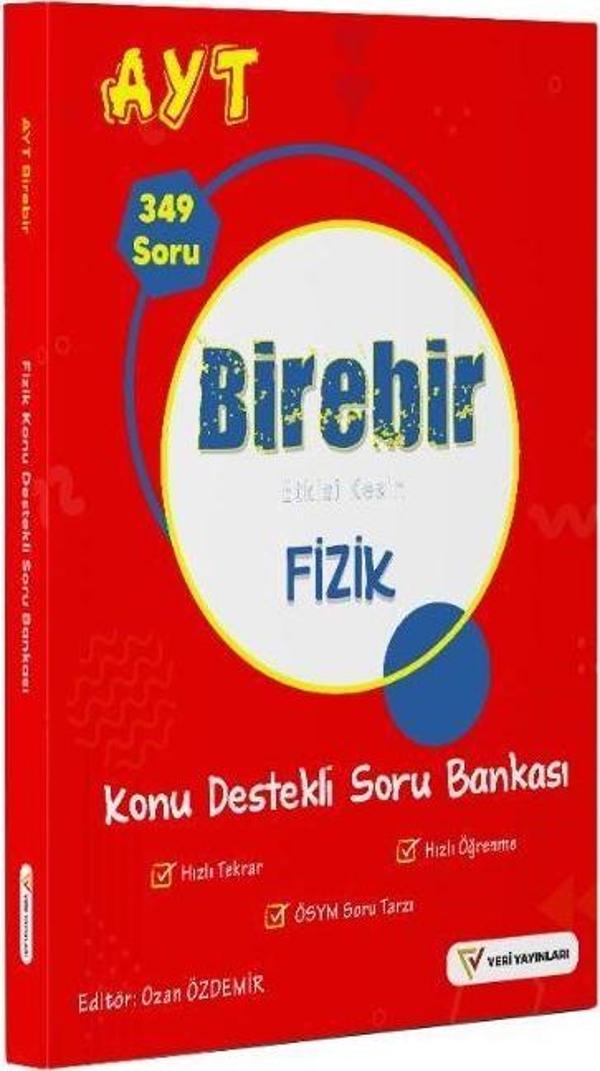 YKS AYT Birebir Etkisi Kesin Fizik Konu Destekli Soru Bankası - Veri Yayınları - Image 1