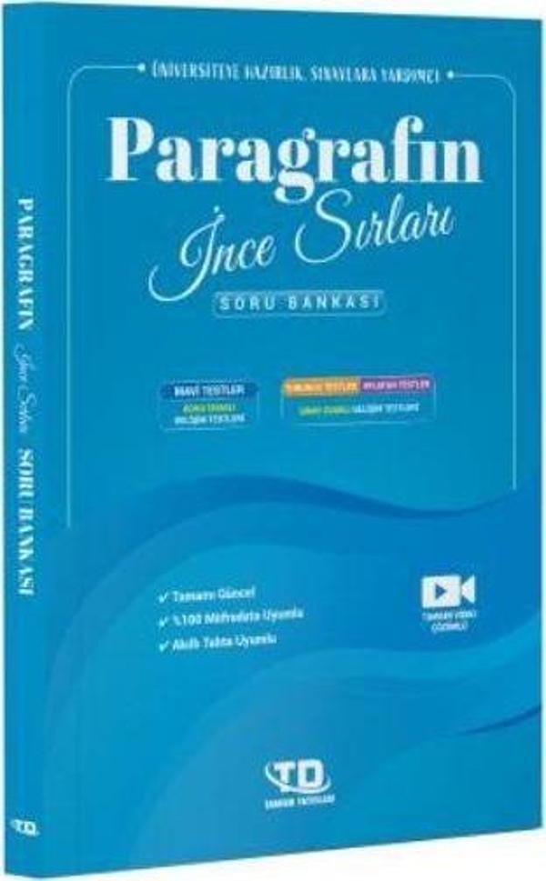 Paragrafın İnce Sırları Soru Bankası - Tandem Yayınları - Image 1