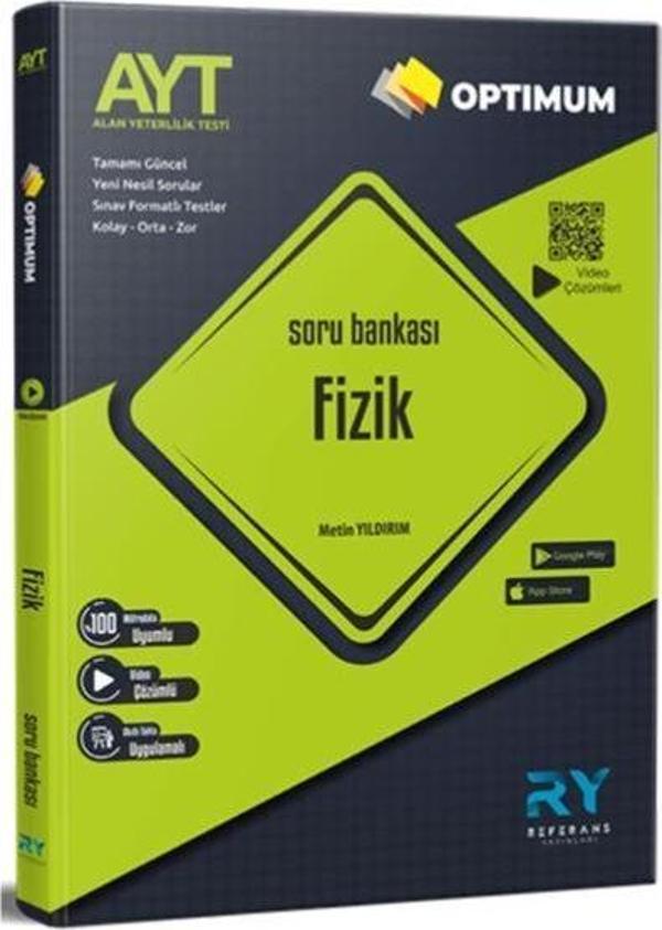 AYT Optimum Fizik Tamamı Video Çözümlü Soru Bankası Akıllı Tahta Uyumlu - Referans Yayınları - Image 1