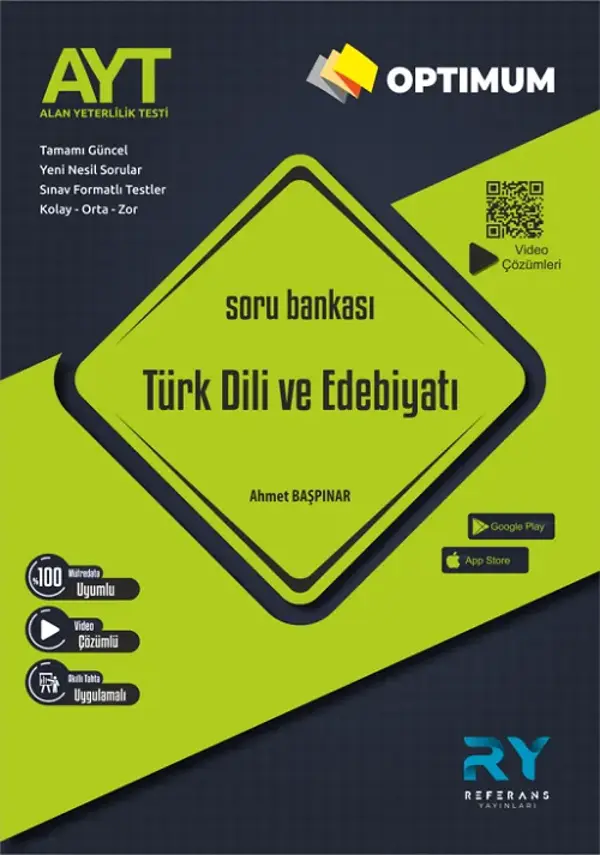 AYT Optimum Türk Dili ve Edebiyatı Soru Bankası Akıllı Tahta Uyumlu - Referans Yayınları - Image 1