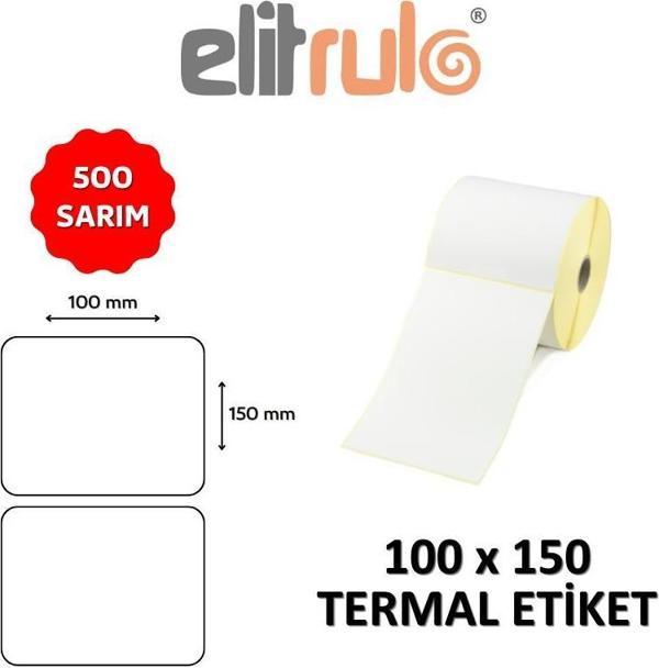 Elitrulo Barkod Etiketi 100x150 Termal - 500 Adet - Image 1