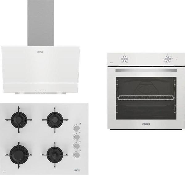 Altus Beyaz Ankastre Set Ala 310HW Fırın - ALA 159 Dhw Ocak - ALA 510 W Davlumbaz - Image 1