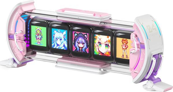 Divoom TimesGate 5 Ekranlı Rgb Işıklı Akıllı Dijital Saat Youtuber ve Oyuncu Dekor Resim Çerçevesi, - Image 1