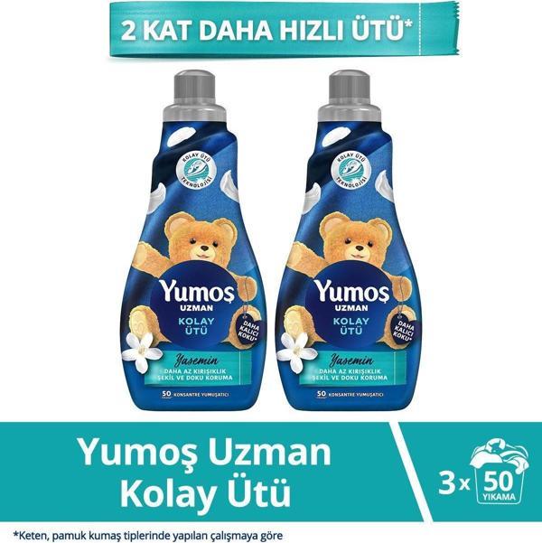 Yumoş Uzman Kolay Ütü Deterjan Yasemin 2x1200ml - Image 1