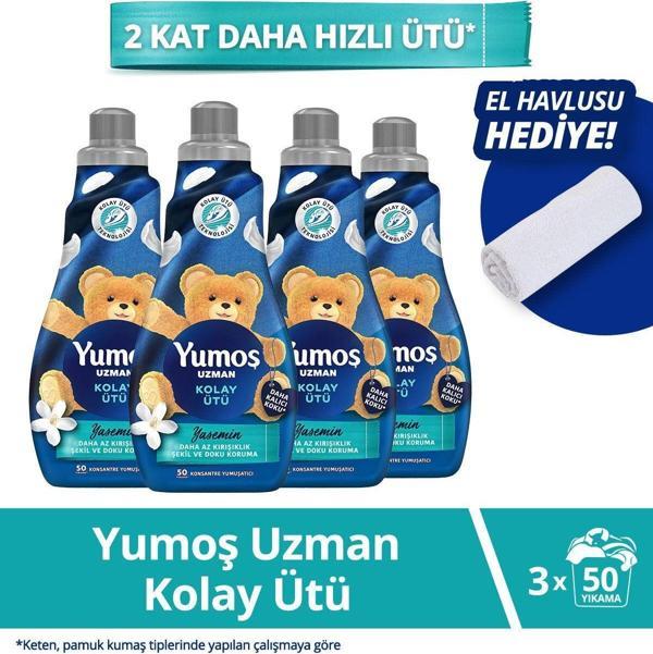 Yumoş Uzman Kolay Ütü Konsantre Yumuşatıcı 4x1200ml - Image 1