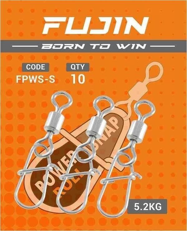Fujin Power Roll Snap #S 5.2kg 10 Adet Çekerli Klips - Image 1