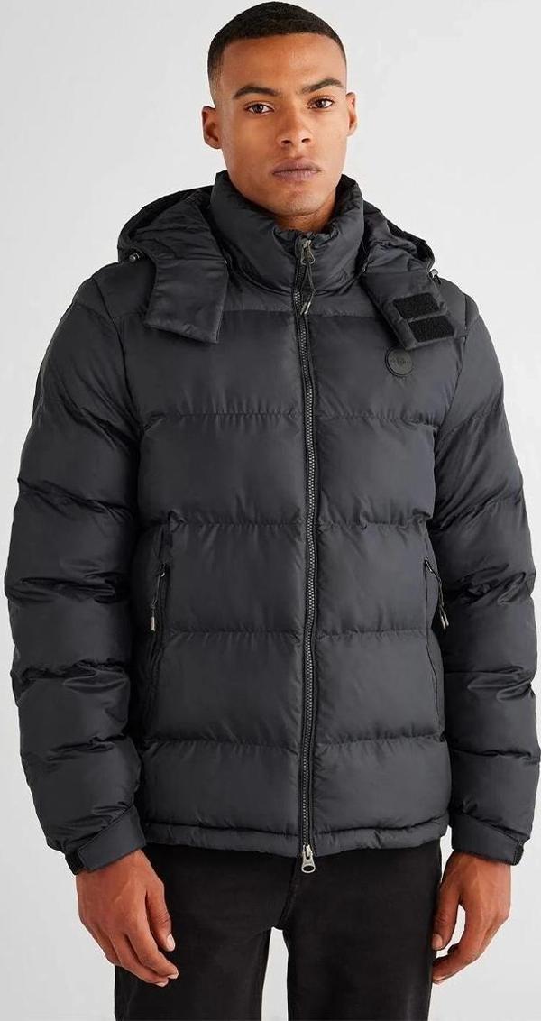 Gant Erkek Siyah Kapüşonlu Mont - Image 1