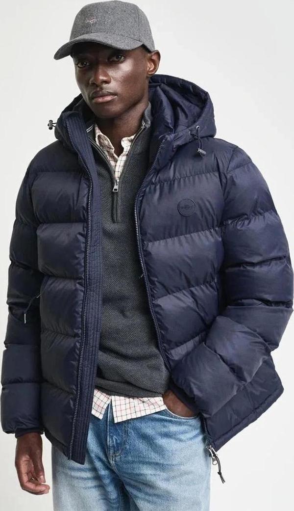 Gant Erkek Lacivert Kapüşonlu Mont - Image 1