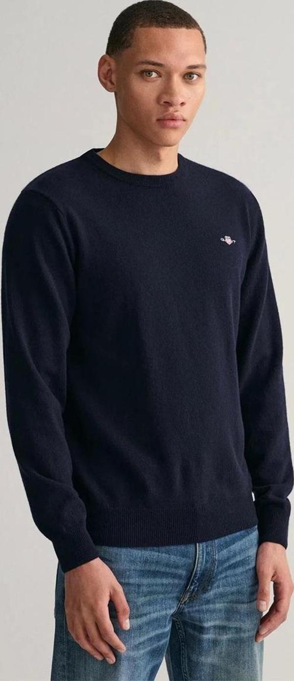 Gant Erkek Lacivert Regular Fit Kazak - Image 1