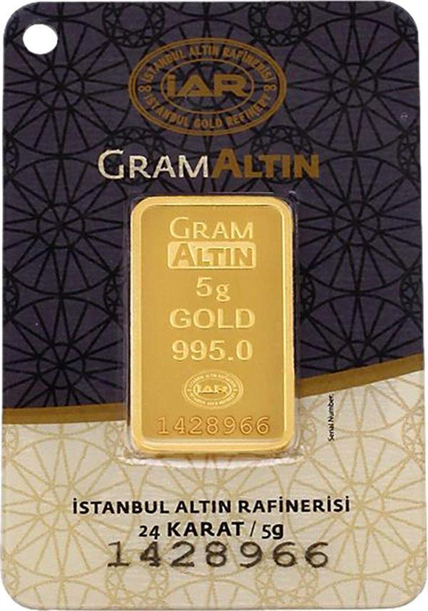 5 Gram  Külçe Altın  24 Ayar - Image 1