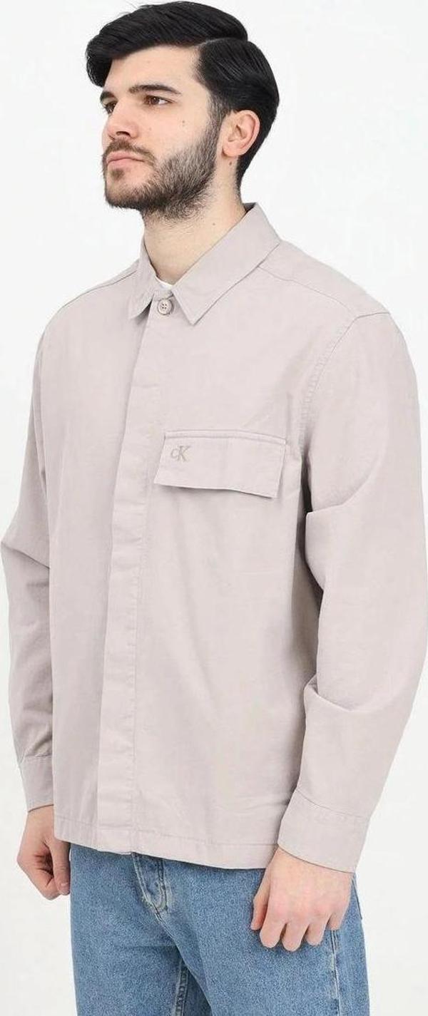 Calvin Klein Erkek Bej Gömlek - Image 1