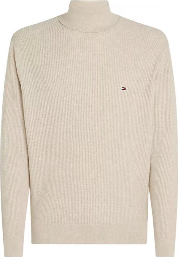 Tommy Hilfiger Erkek Balıkçı Yaka Krem Kazak - Image 1