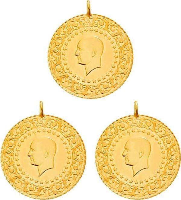 3 Eski Tarihli Yarım Altın - Image 1