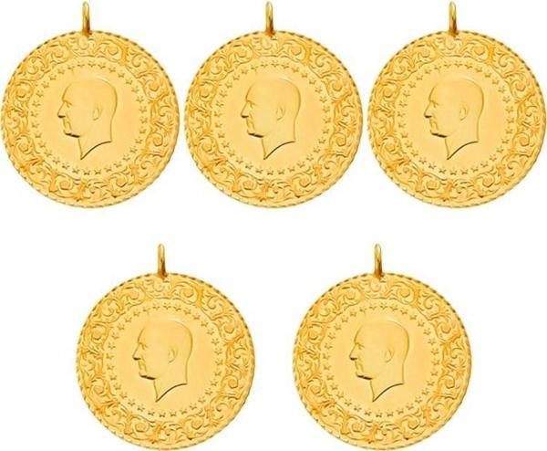 5 Eski Tarihli Çeyrek Altın - Image 1
