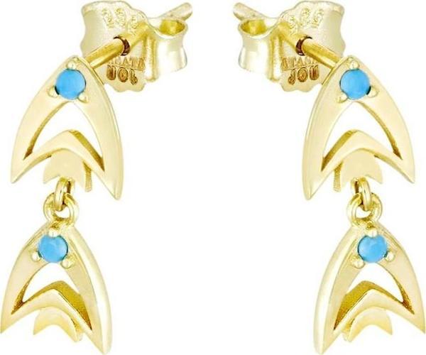 T51 Tuğrul Altın Altın Küpe - Image 1