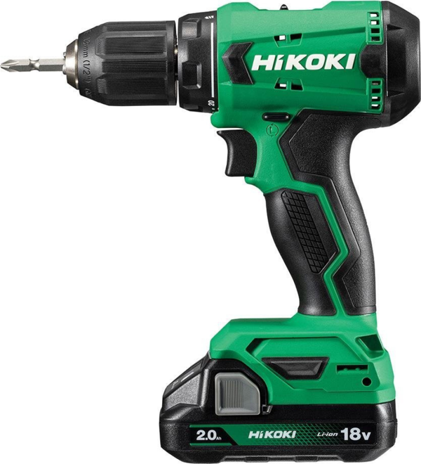 Hikoki DS18DA-2.0 18V/2.0Ah 50Nm Çift Akülü Şarjlı Darbesiz Matkap - Image 1