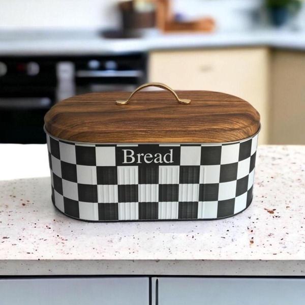 Bambu Görünümlü Kapak Metal Ekmeklik - Image 1