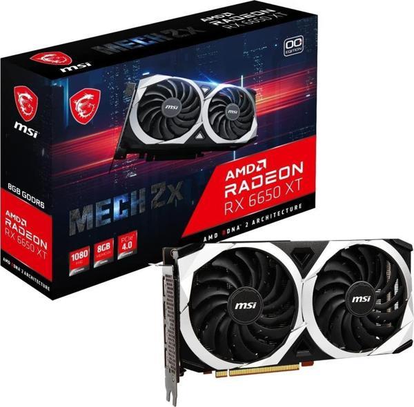 MSI RX 6650 XT Mech 2X 8G OC 128 Bit GDDR6 8 GB Ekran Kartı - Image 1