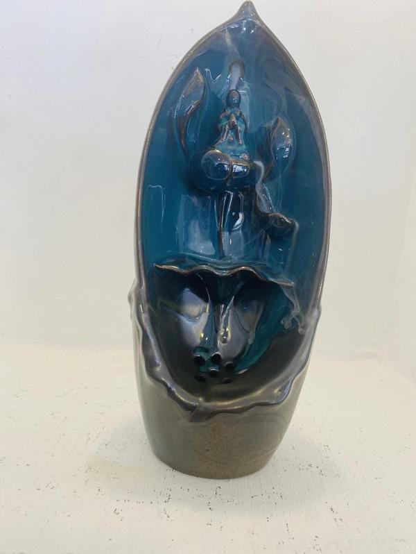 budha geri akış tütsülük buda ters akış tütsü seramik feng sui - Image 1