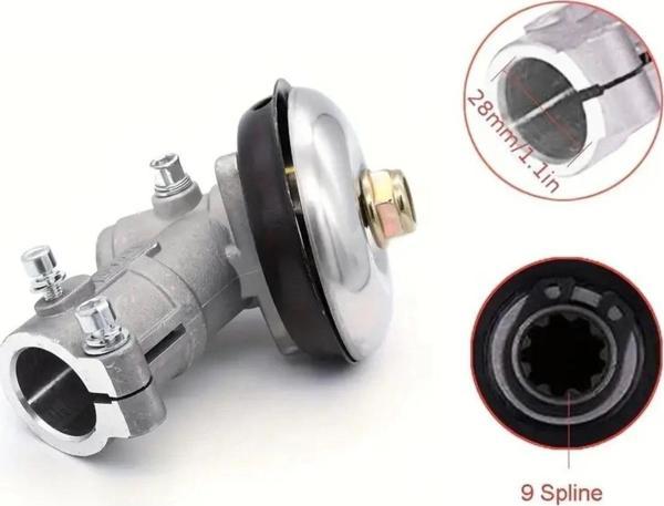 Çin prc Motorlu Tırpan Redüktör Dişli Gurubu 9 Diş Frezeli 28 mm  çin modellere uyumludur - Image 1