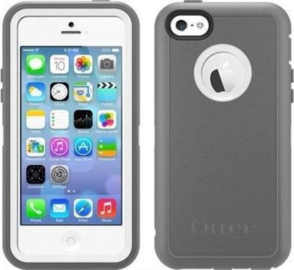 OtterBox Iphone 5C Defender Kılıf Gri-Beyaz - Image 1