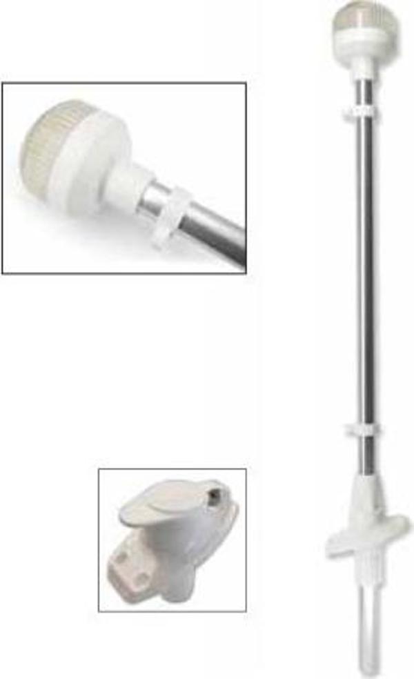 Sealux Işıklı Bayrak Direği Ayarlı Led 12V,Beyaz 60Cm - Image 1