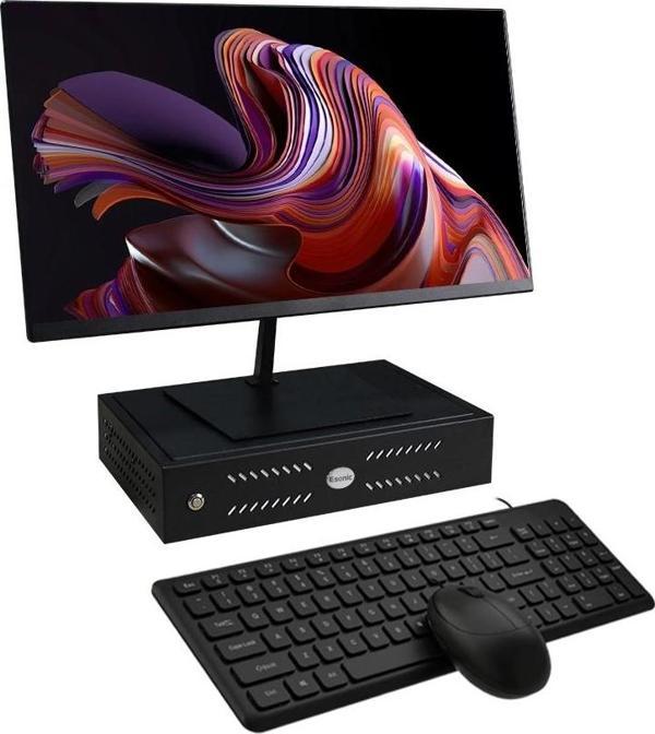 ROWORK MK2 İ5 14400 16GB DDR4 120SSD 24" Monitörlü Set Mini PC - Image 1