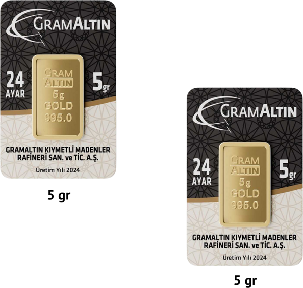 10 gr 24 Ayar 995 Milyem İAR Gram Altın - Image 1