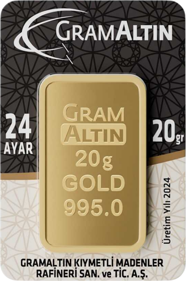 20 gr 24 Ayar 995 Milyem İAR Gram Altın - Image 1