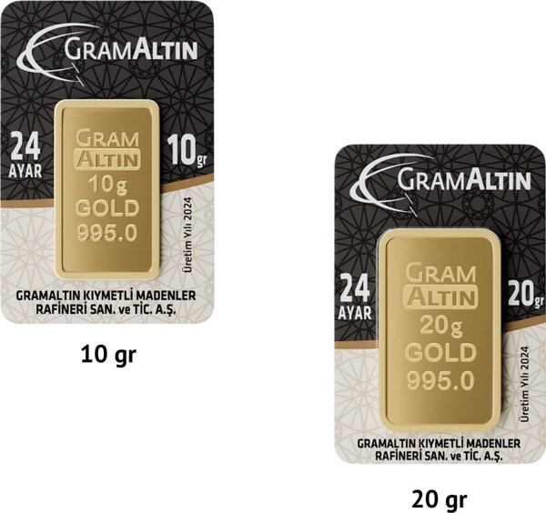 30 gr 24 Ayar 995 Milyem İAR Gram Altın - Image 1